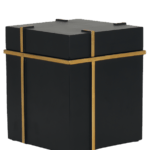 urne cube noir