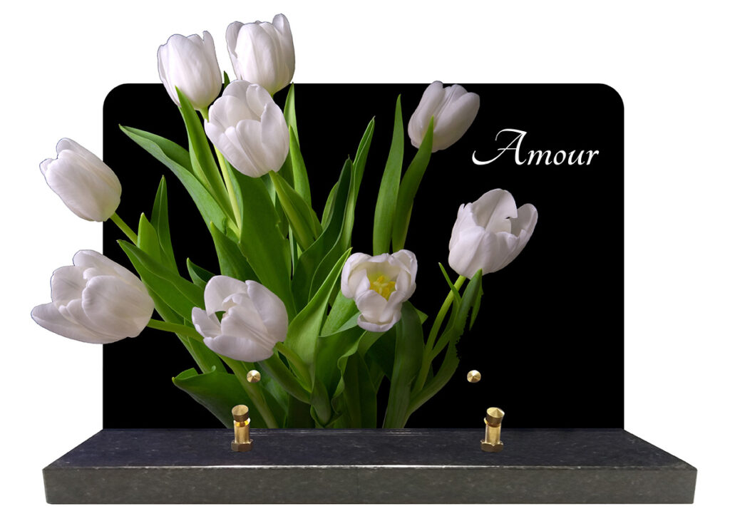 plaque tulipe amour