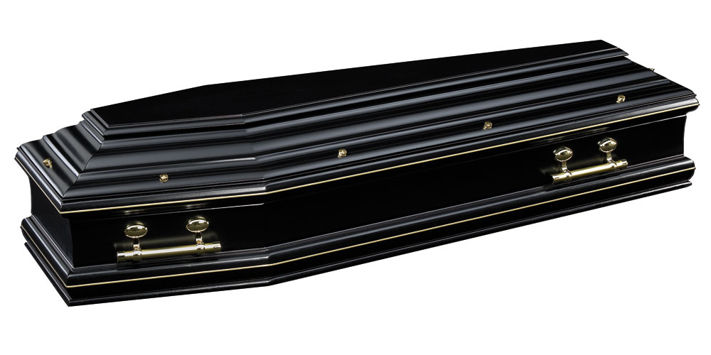 cercueil en chene noir