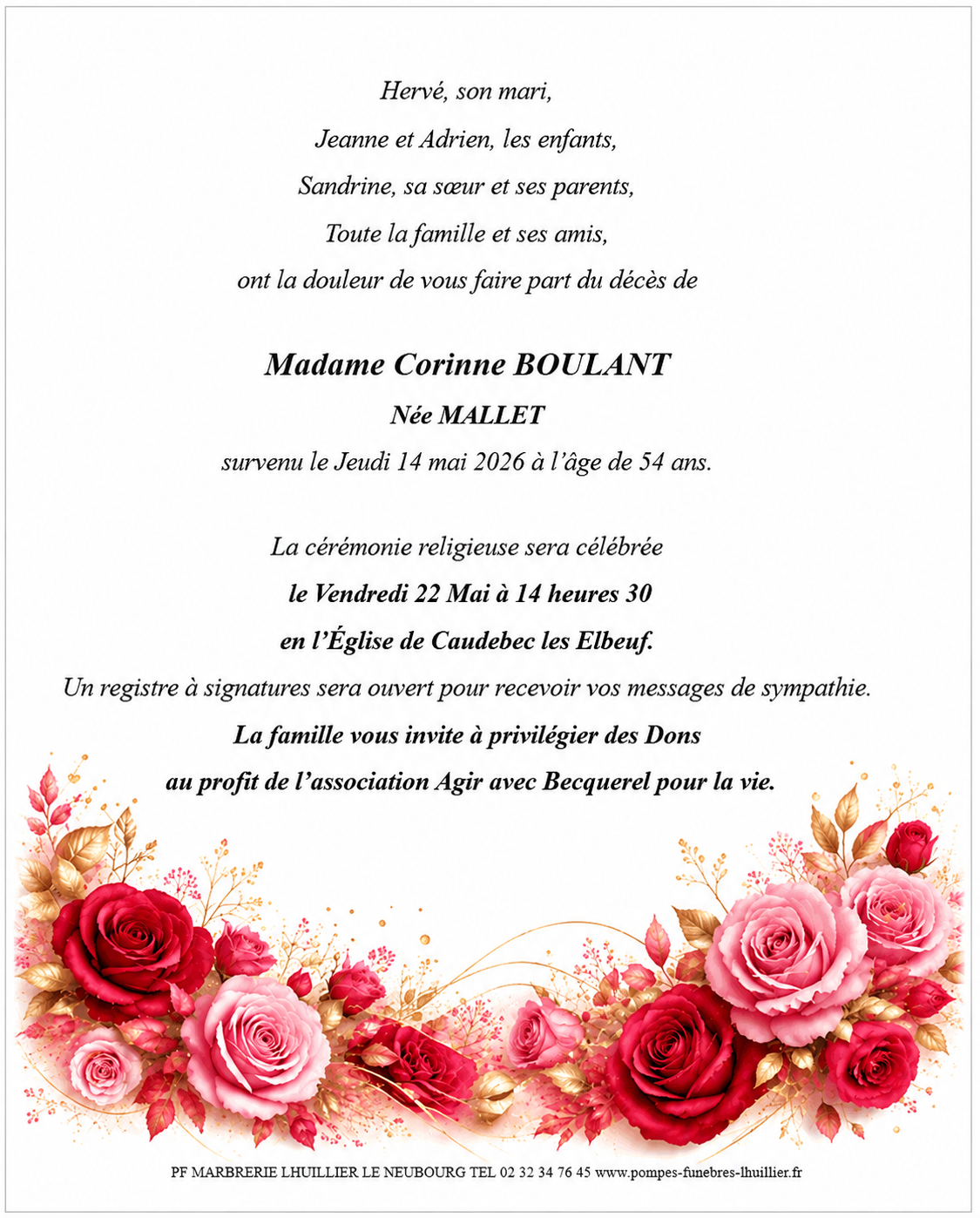 Avis de décès