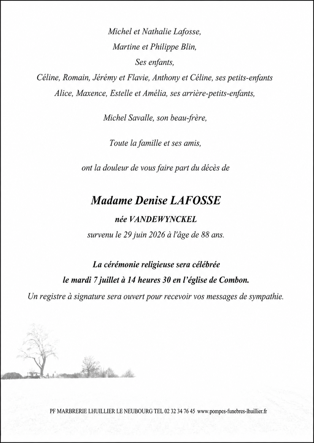 Avis de décès