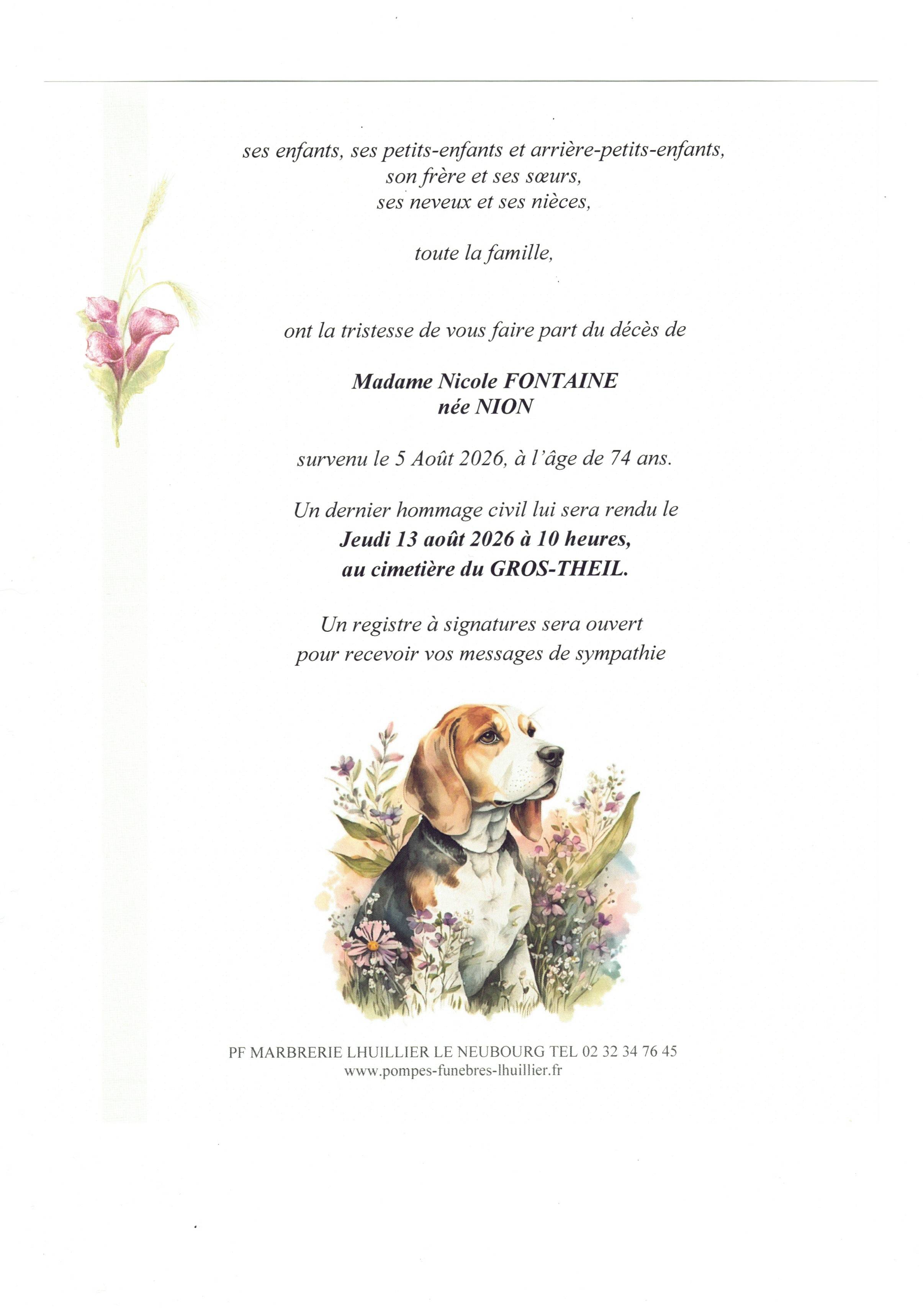 Avis de décès
