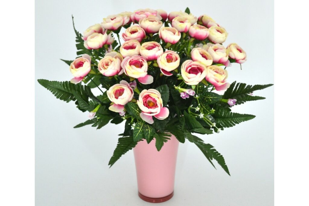 vase rose fleurs